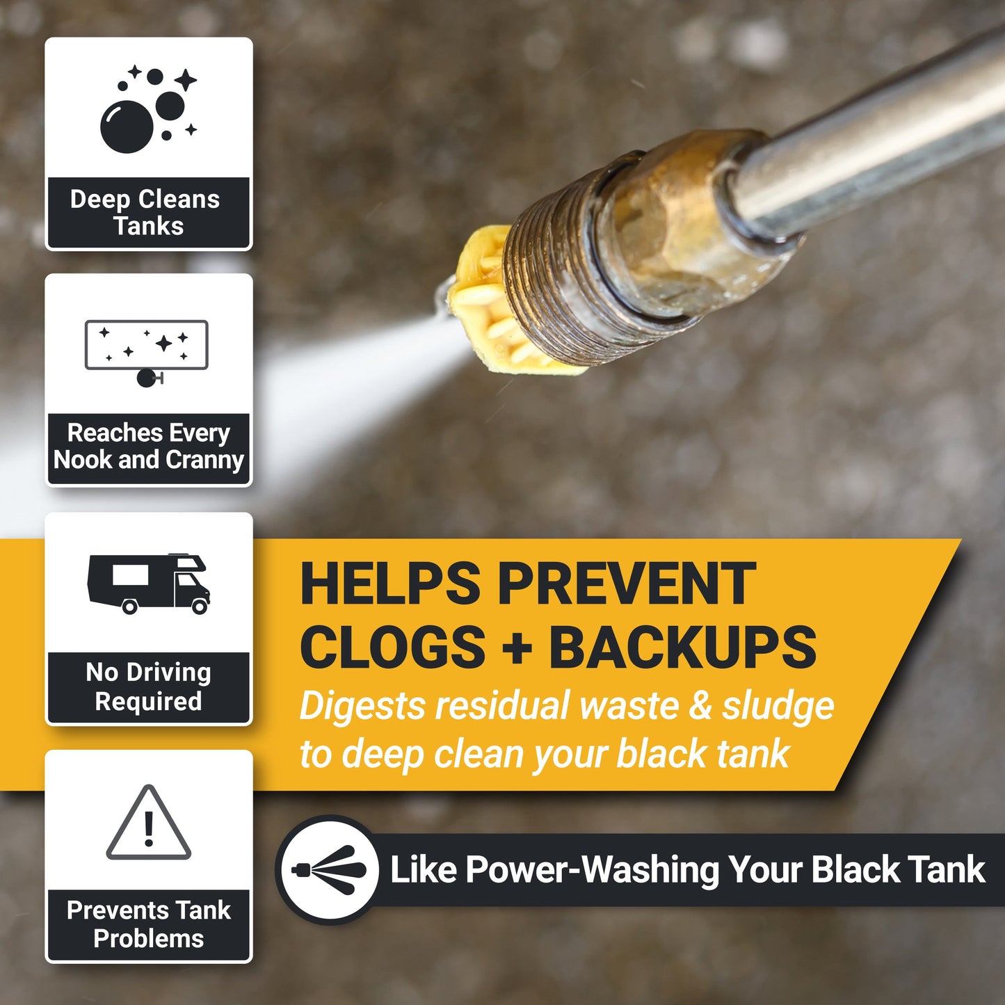 Clean-It RV Black Tank Cleaner